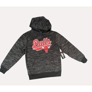 NBA Chicago Bulls youth size medium hoodie black and grey NWT